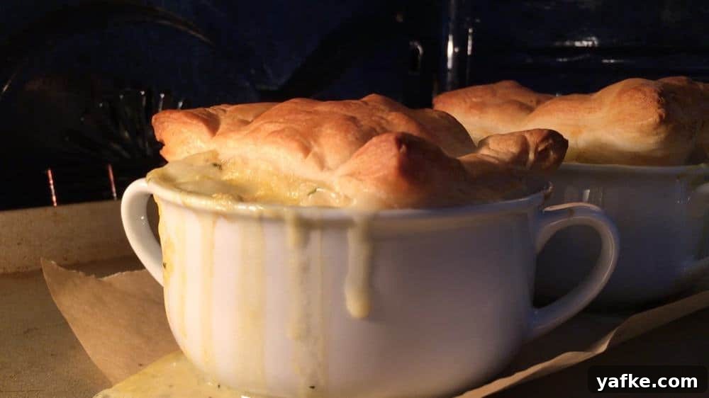 Classic Turkey Pot Pie Recipe with Flaky Golden Crust 8 baking turkey pot pies