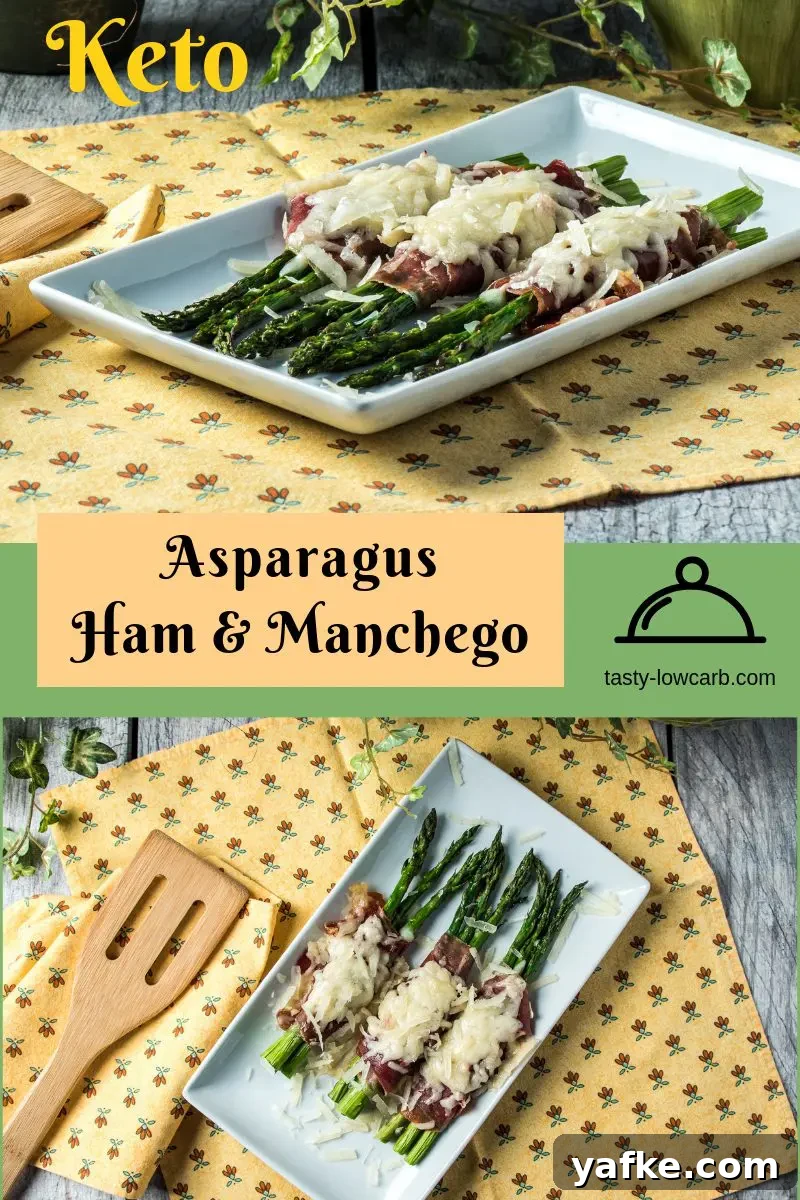 Asparagus with Ham and Manchego Recipe 6 Finished asparagus tapas