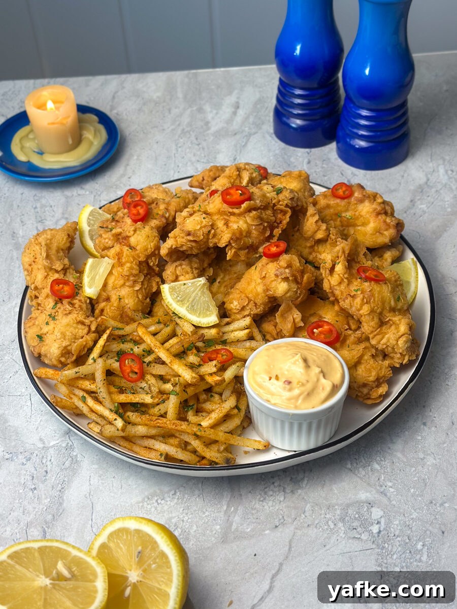 Crispy 3-Ingredient Fried Chicken Recipe 2 fried chicken