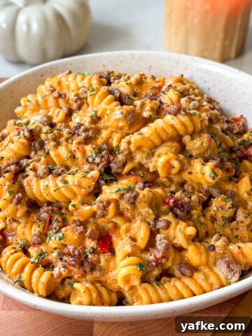 creamy beef pasta