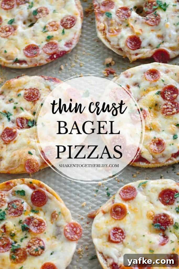 How to Make Pizza-Stuffed Waffles with Canned Biscuits 9 Done in minutes and easy to personalize with your favorite pizza toppings, these Thin Crust Bagel Pizzas are the perfect easy dinner idea!