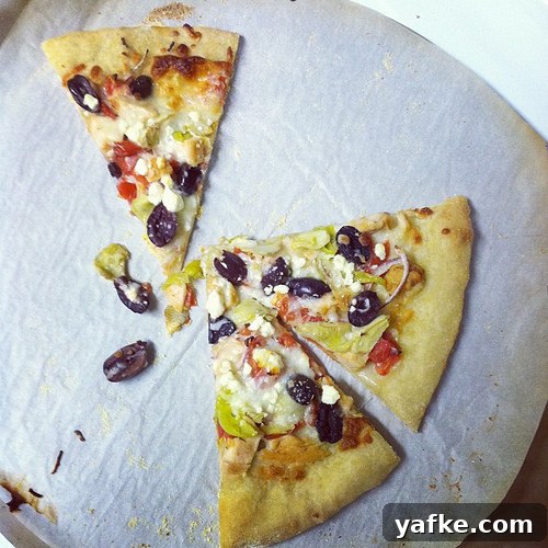 Mediterranean pizza