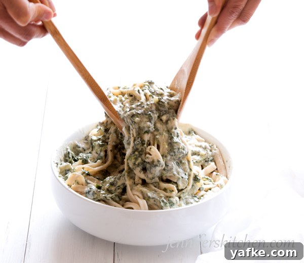 Creamy Cannellini Bean and Spinach Pasta 5 Creamy Vegan Pasta