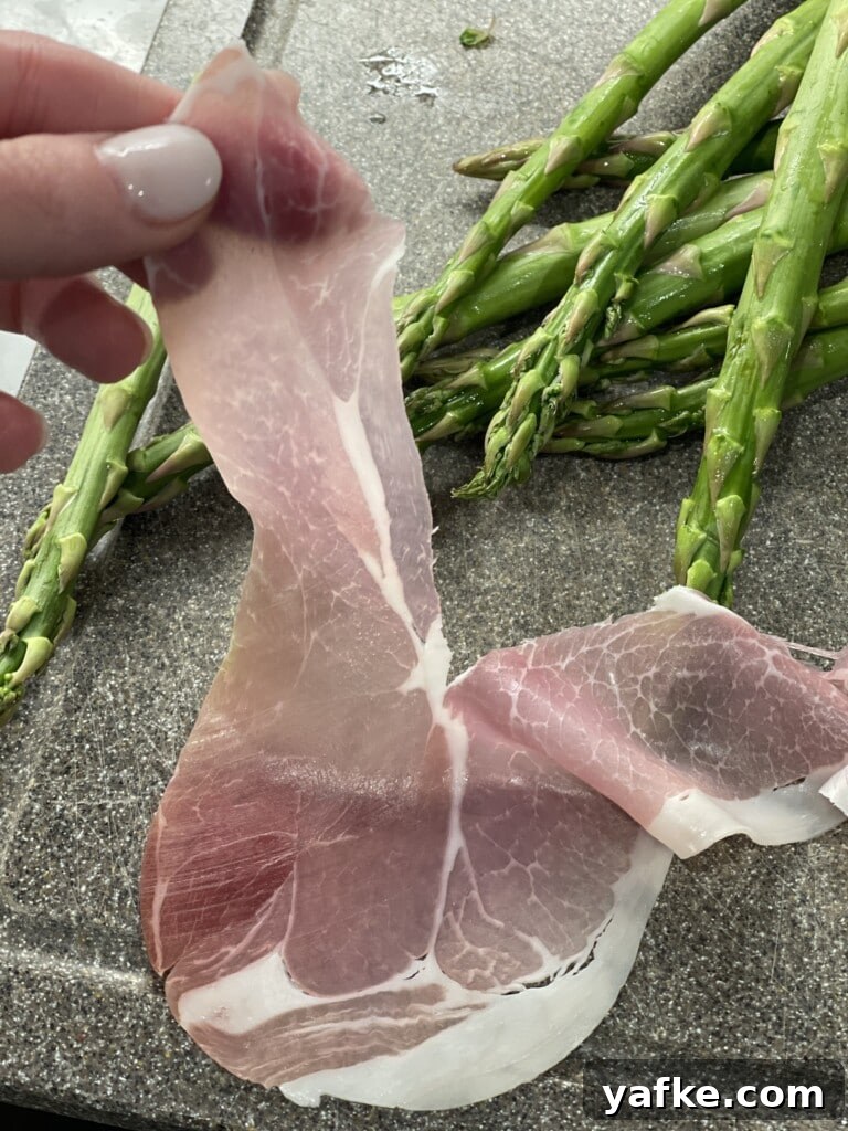 Prosciutto Wrapped Asparagus Appetizer Recipe 6 prosciutto asparagus on grill