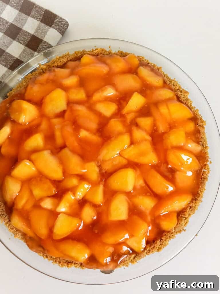 How to Make Authentic Amish Fresh Peach Pie 5 a 9" fresh peach pie.