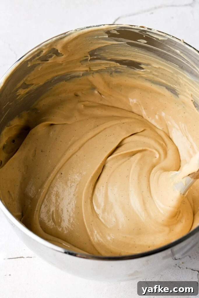 Creamy Lotus Biscoff Cheesecake Recipe 4 bowl of biscoff cheesecake filling