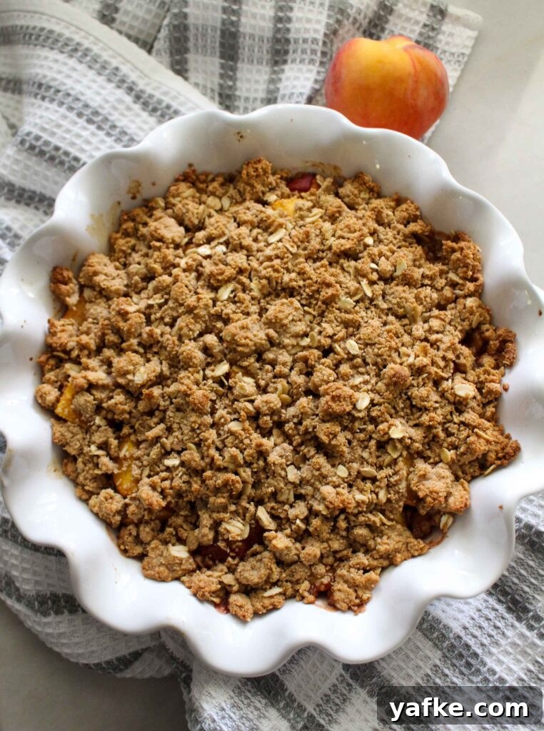 Peach Crumble Recipe Using Pancake Mix 3 Pancake Mix Peach Crumble