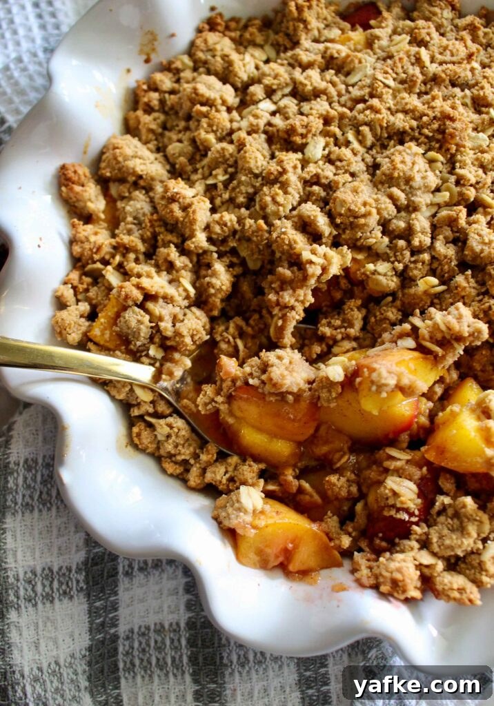 Peach Crumble Recipe Using Pancake Mix 4 Pancake Mix Peach Crumble