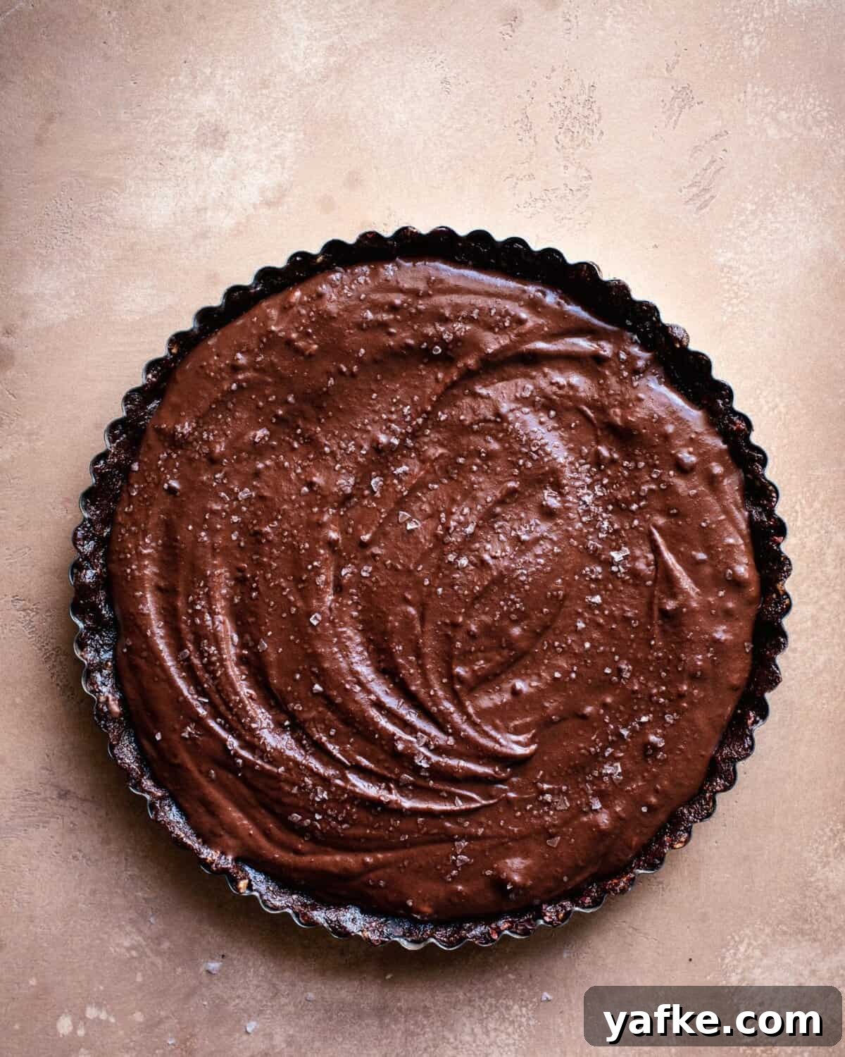 Vegan Salted Chocolate Cream Tart