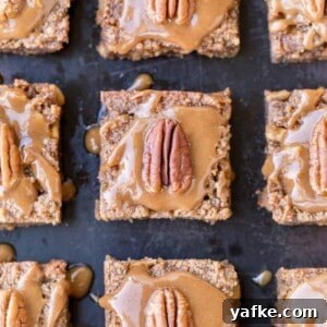 Apple Blondies with Caramel Glaze