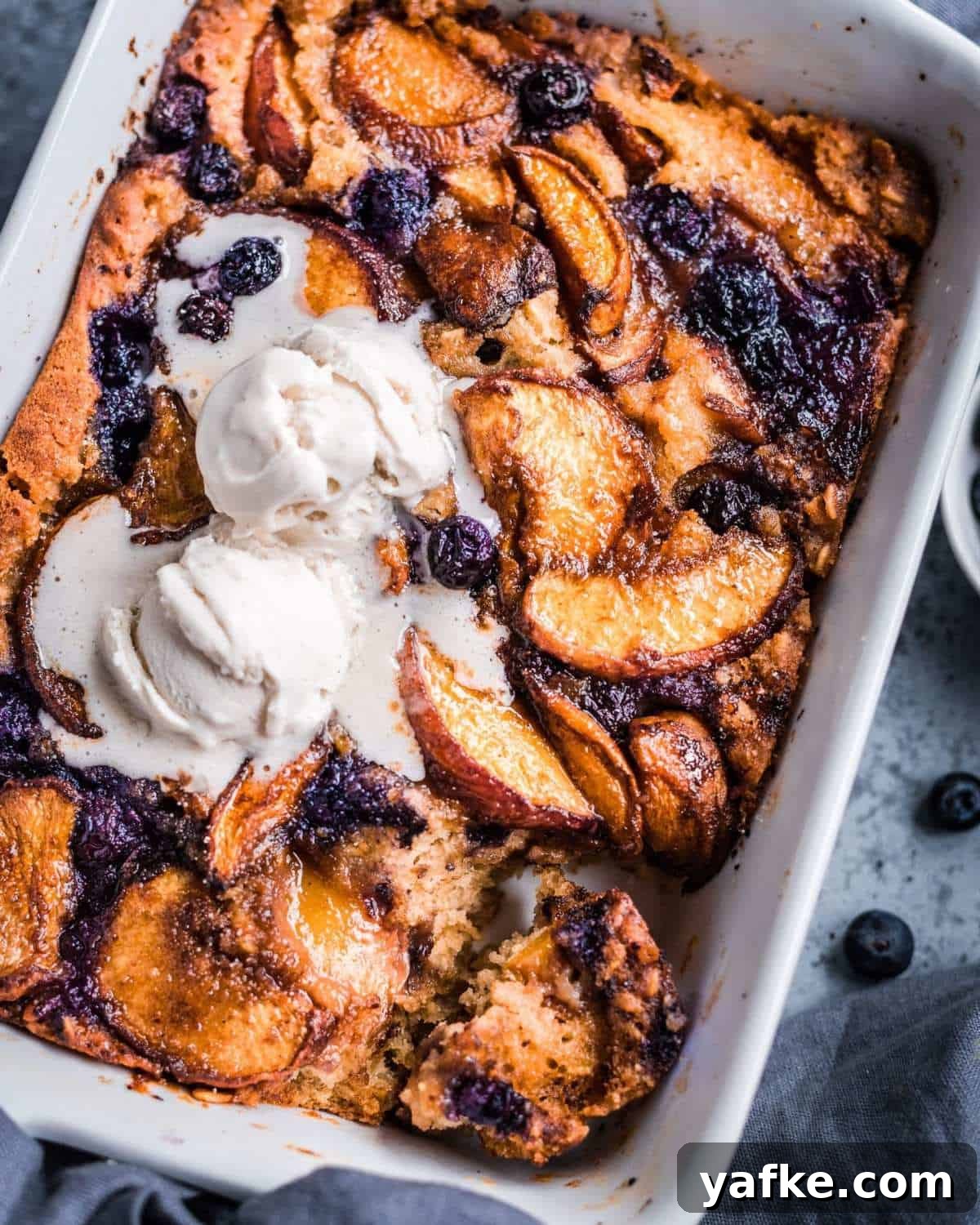 Vegan Brown Butter Peach Cobbler
