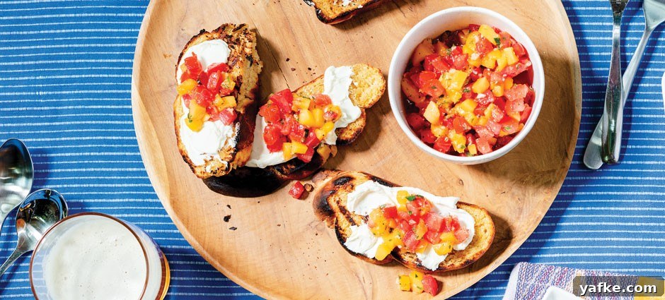 How to Cook with Peaches: Sweet and Savory Recipes 5 peach bruschetta
