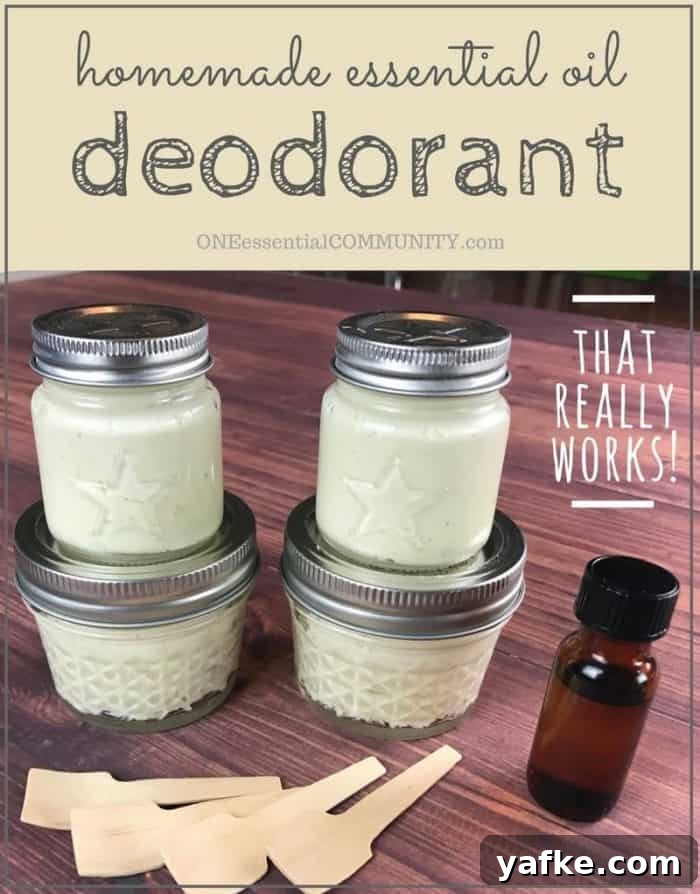 Finally, a homemade natural deodorant that really works! Stops the stink and keeps you smelling fresh. Summer tested and husband approved. {DIY essential oil deodorant recipe}