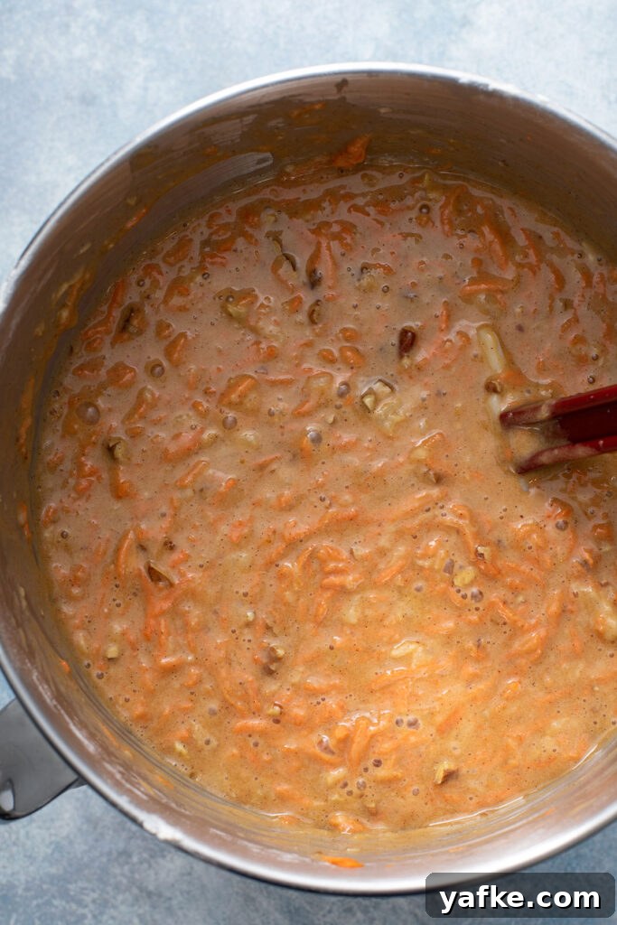 Carrot Cake Recipe with Grand Marnier Cream Cheese Frosting 10 Shredded carrots, pineapples, and pecans folded into batter