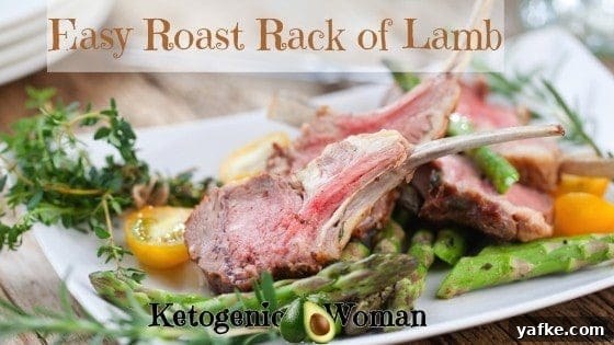Low Carb Roasted Rack of Lamb Dinner