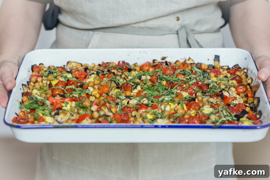 Sheet Pan Ratatouille with Roasted Eggplant and Zucchini 4 Make this sheet pan ratatouille for an easy and delicious dinner