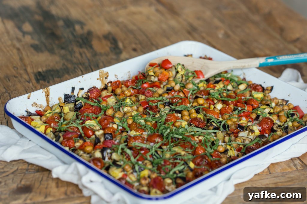 Sheet Pan Ratatouille with Roasted Eggplant and Zucchini 7 Make this sheet pan ratatouille for an easy and delicious dinner
