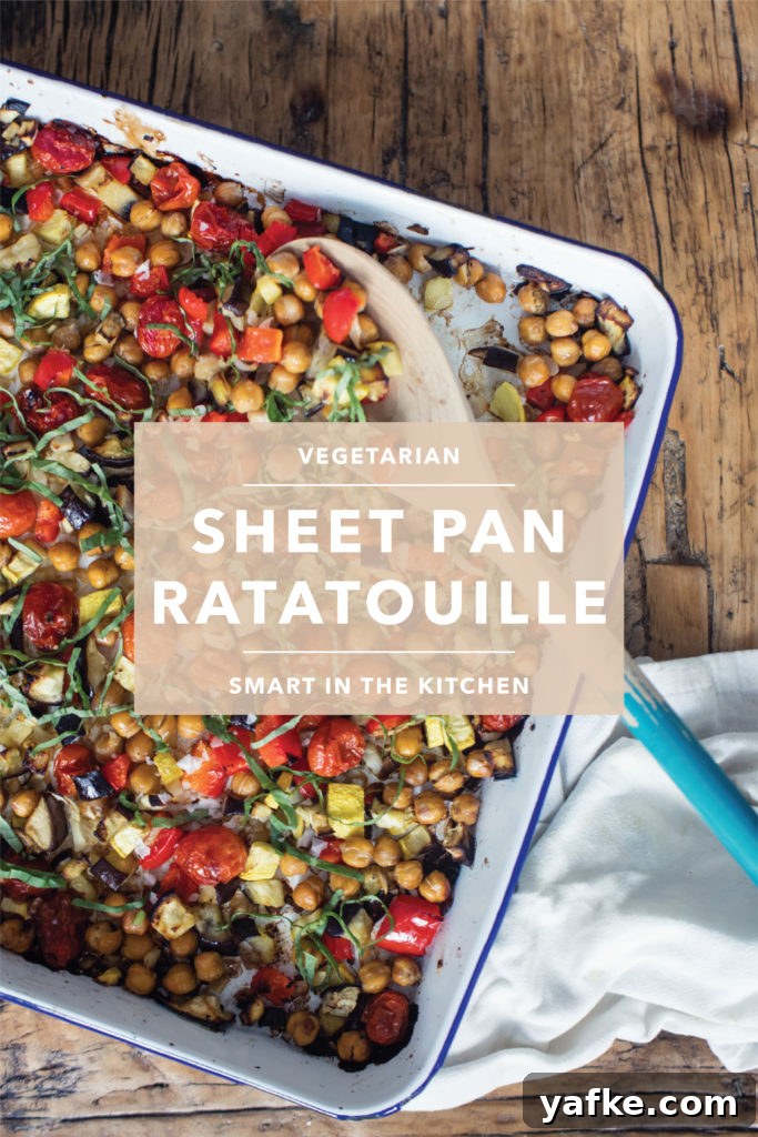 Sheet Pan Ratatouille with Roasted Eggplant and Zucchini 9 Sheet pan dinners are my lifeline during busy times of the year, nights when I don't want a ton of dishes after a busy day or just a regular Thursday night.