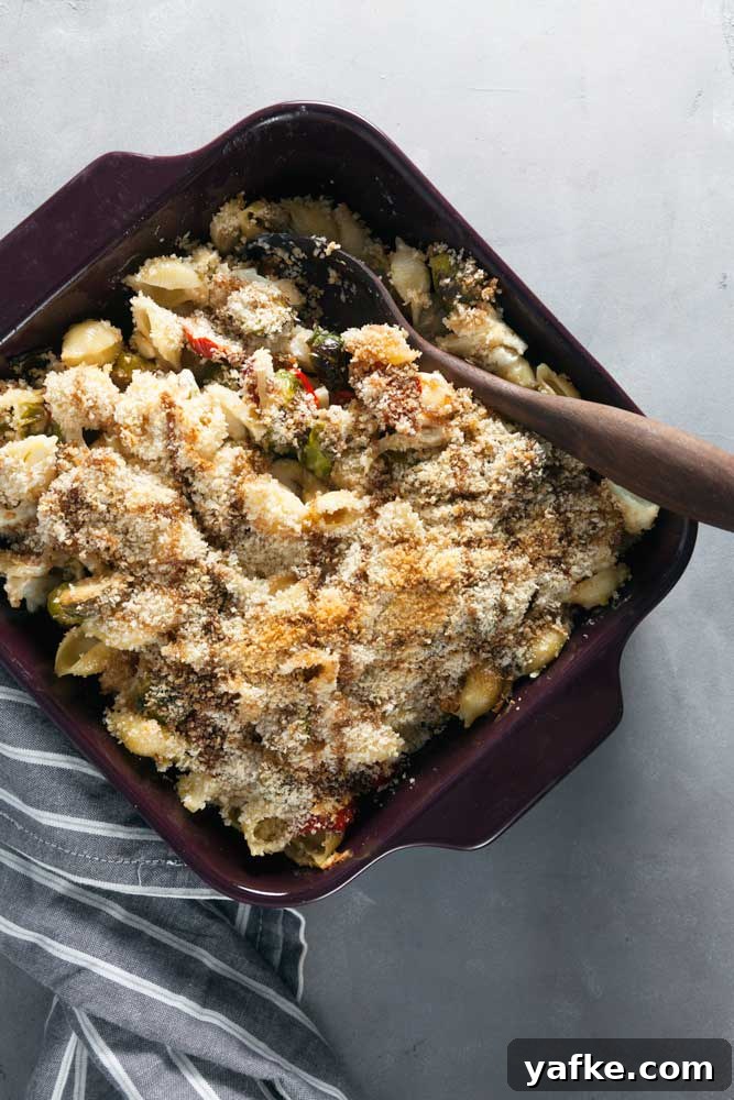 Baked Macaroni and Cheese with Winter Vegetables 4 Lightened Up Winter Vegetable Macaroni and Cheese Recipe