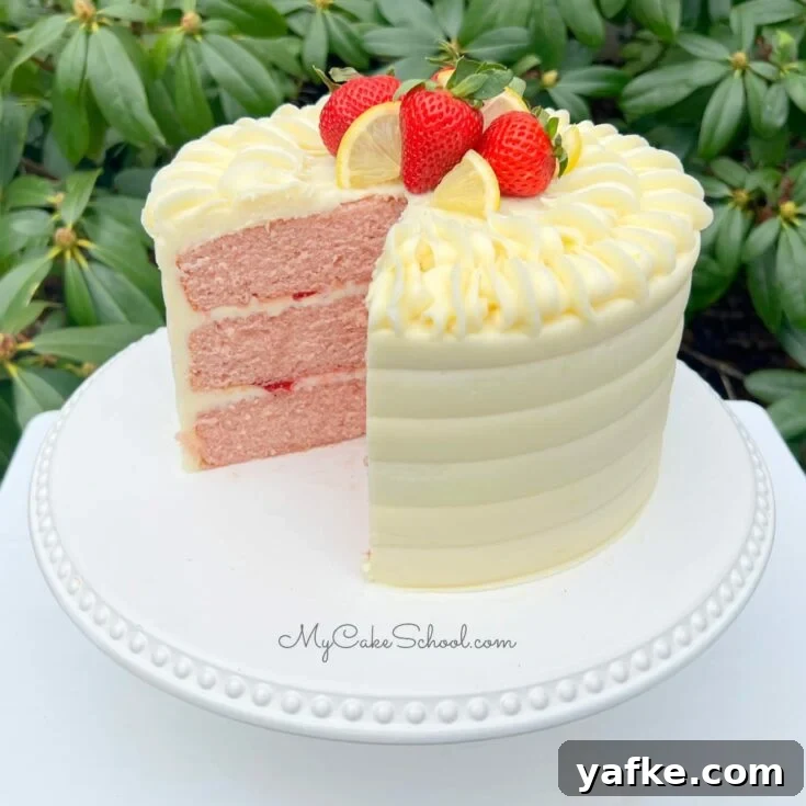 Strawberry Lemonade Cake