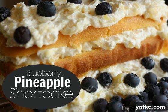 30-Minute Blueberry Pineapple Shortcake 3 Easy Blueberry Pineapple Shortcake