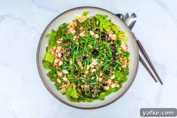 Green Bean Salad with Almonds and Dried Cherry Vinaigrette 2 Green bean salad photo by Aliza Sokolow