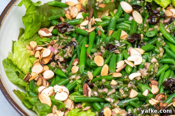 Green Bean Salad with Almonds and Dried Cherry Vinaigrette 5 Green beans and almonds