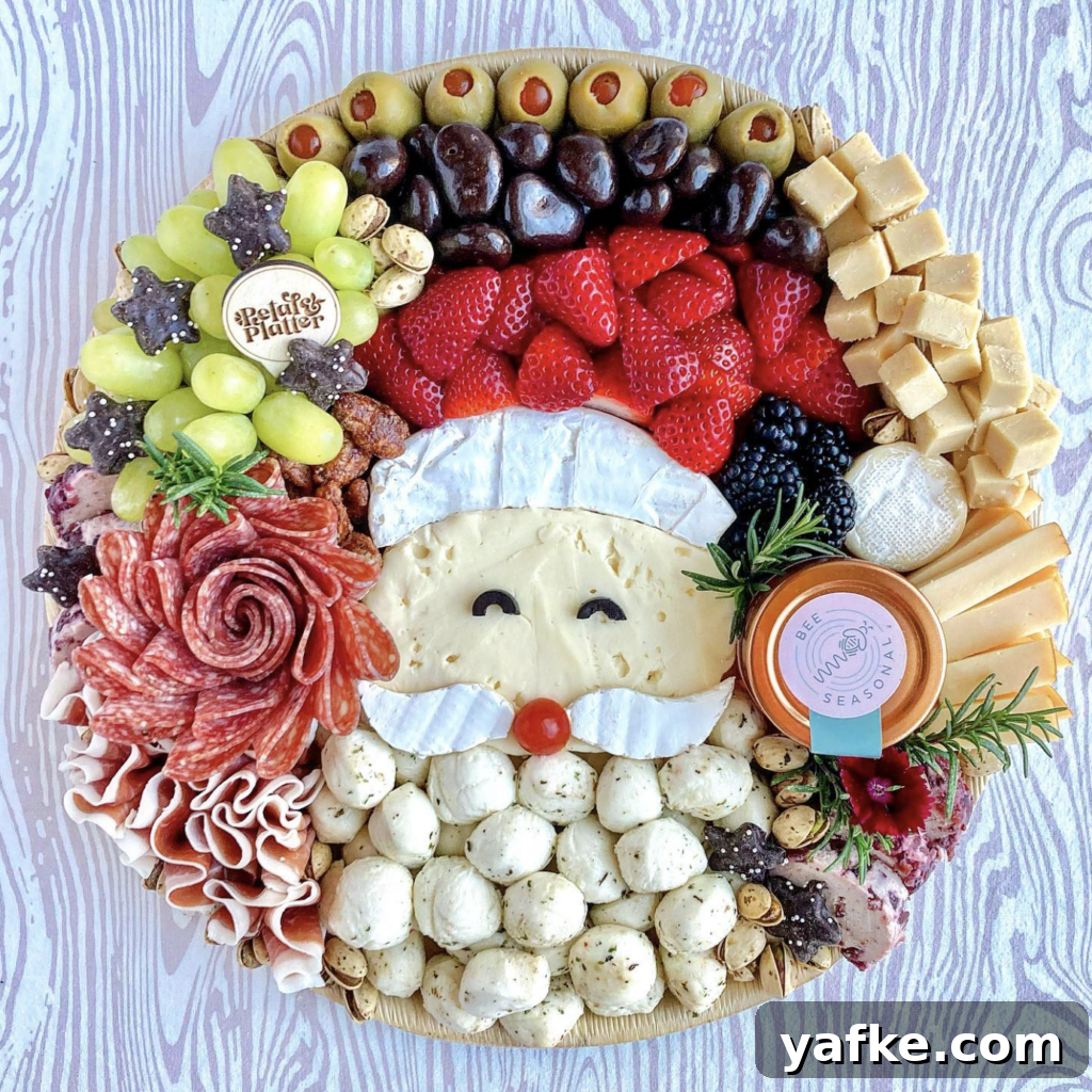 17 Festive Christmas Charcuterie Board Ideas 2 Santa Claus Christmas Charcuterie Board