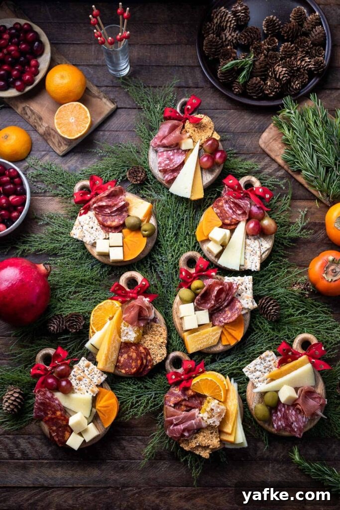 17 Festive Christmas Charcuterie Board Ideas 18 Mini Individual Christmas Charcuterie Boards
