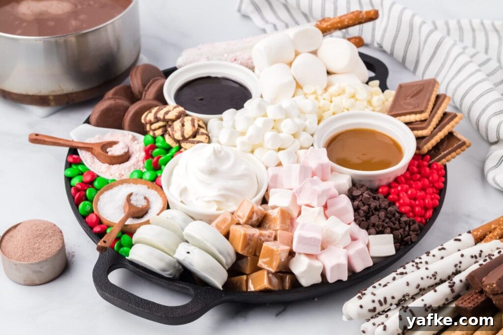 17 Festive Christmas Charcuterie Board Ideas 7 Hot Cocoa Board