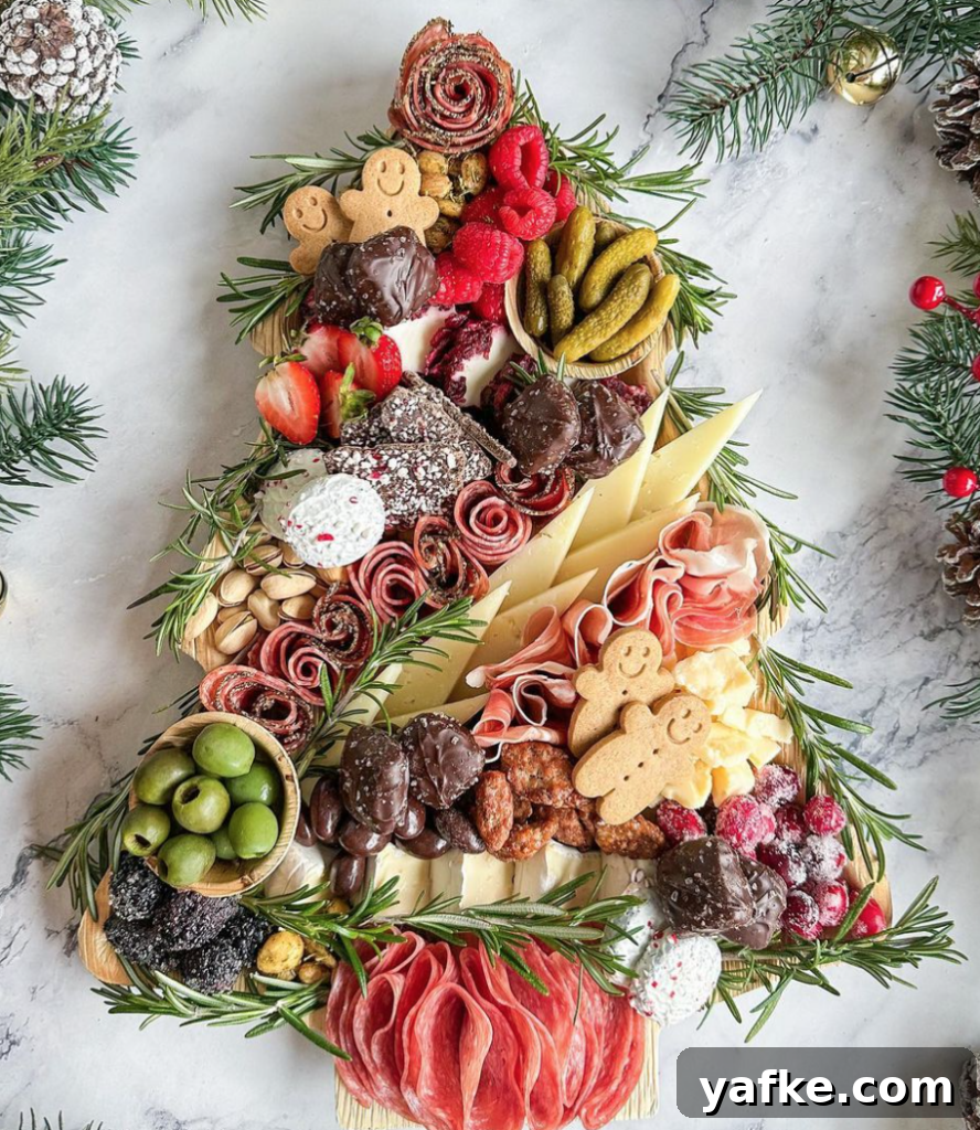 17 Festive Christmas Charcuterie Board Ideas 9 Christmas Tree Cheese Board