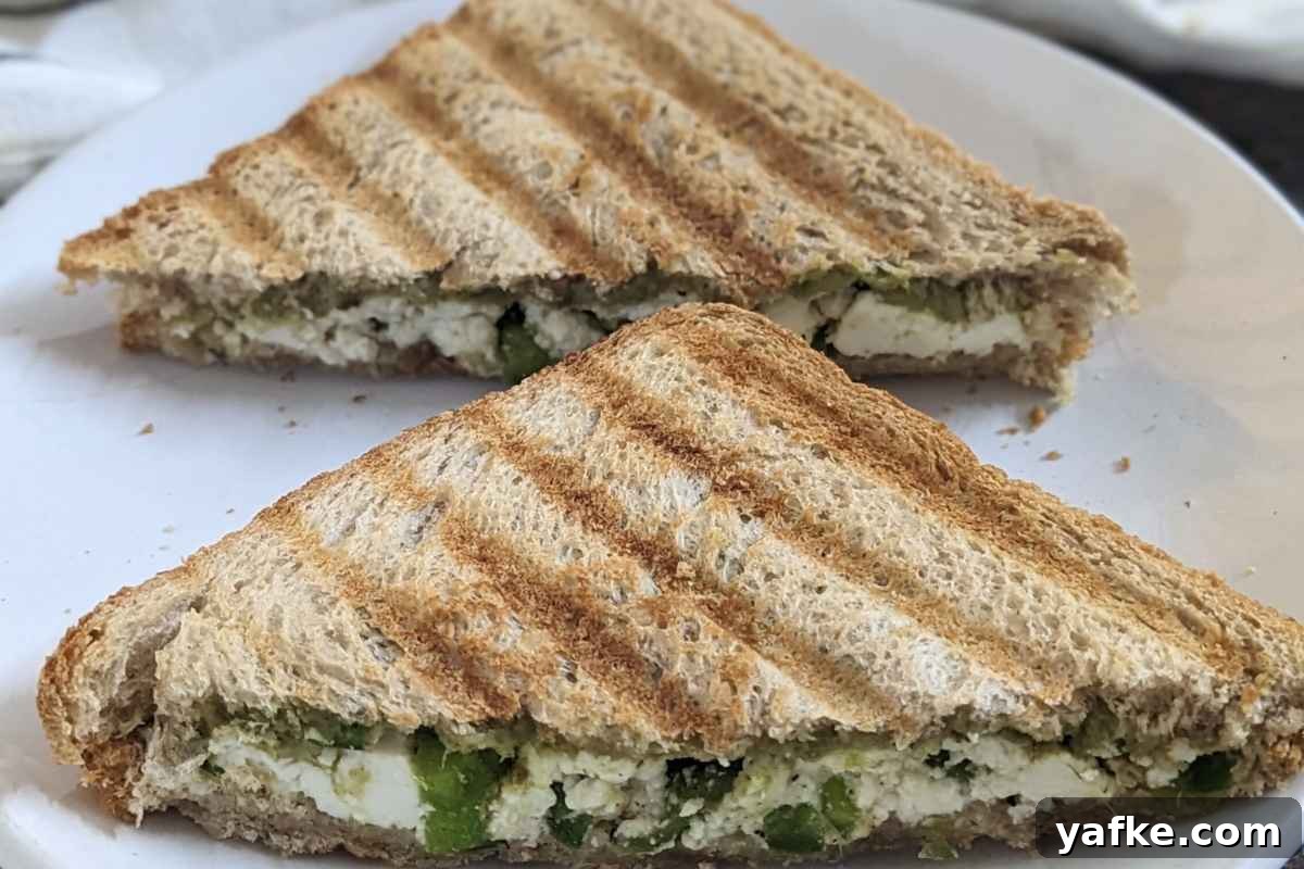 Back-to-School Lunch Hacks Every Parent Needs 7 Tasty paneer sandwich on a plate