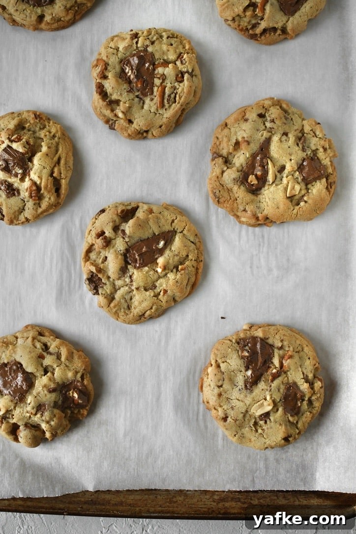Cookies after baking.