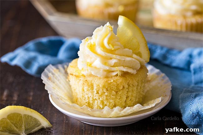 Unwrapped Lemon Cupcake