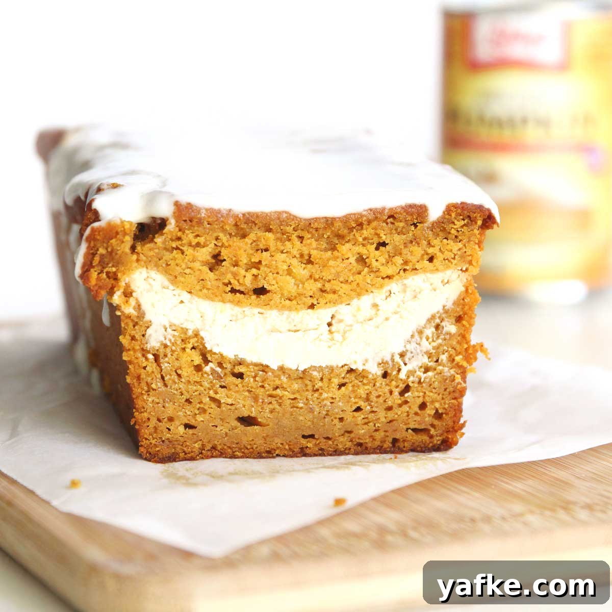 Moist Honey Pumpkin Bread Recipe with Cream Cheese Swirl 2 Moist Honey Pumpkin Bread with Cream Cheese Filling