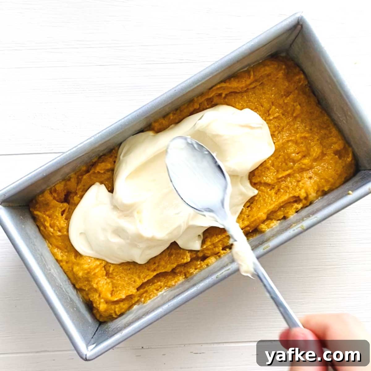 layering batter and filling