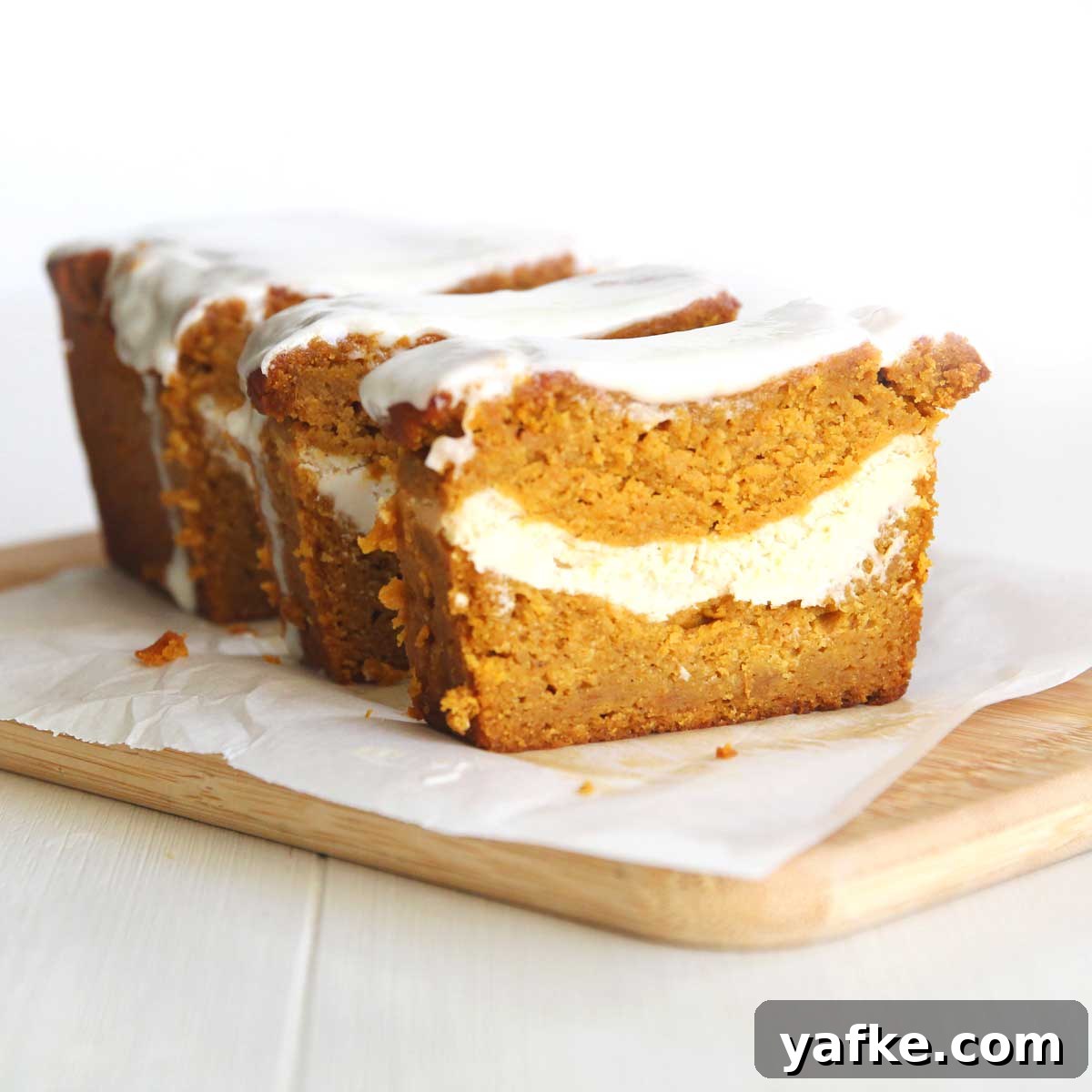 Moist Honey Pumpkin Bread Recipe with Cream Cheese Swirl 3 Honey Pumpkin Bread slice