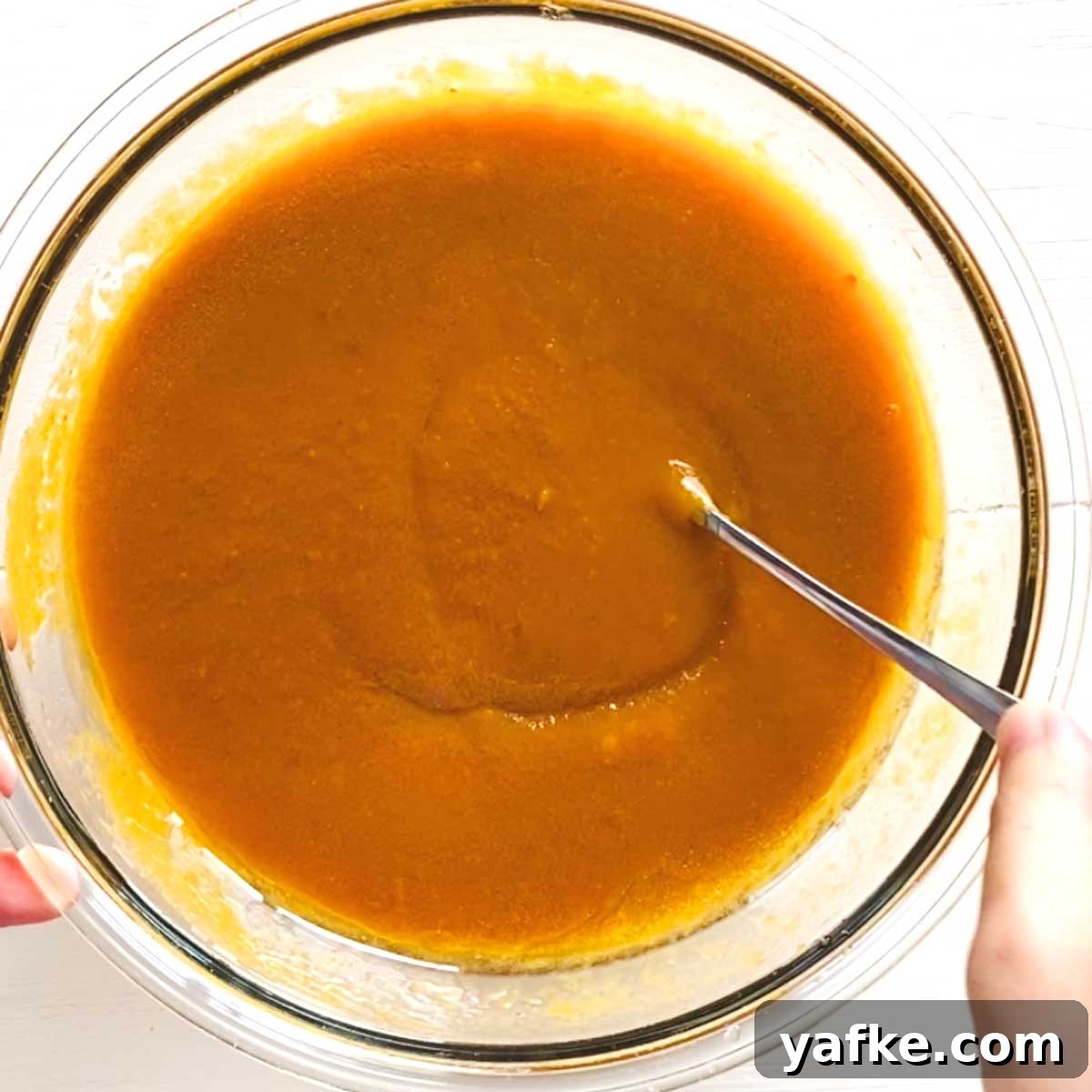 mixing wet ingredients