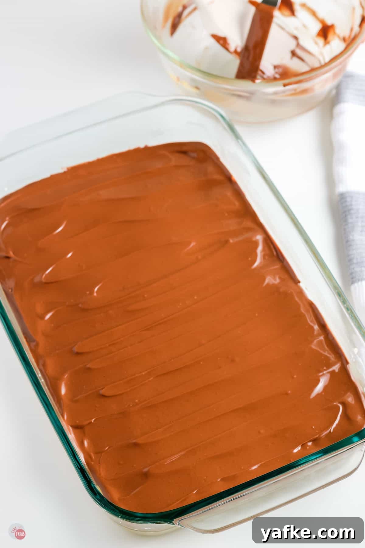 No-Bake Peanut Butter Bars Recipe 7 pan of chocolate peanut butter bars