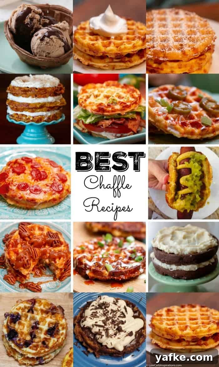 Keto Chaffle Tacos: Low-Carb Cheesy Waffle Shells 10 Best Chaffle Recipes listed on one list