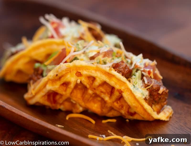 Keto Chaffle Tacos: Low-Carb Cheesy Waffle Shells 5 Keto Chaffle Taco Shells