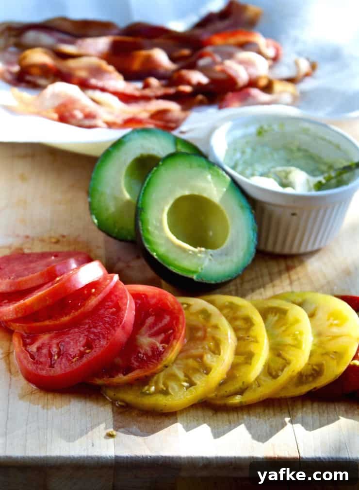 Avocado and Pesto Mayonnaise BLT Recipe 6 BLT's with Avocado and Pesto Mayonnaise Ingredients