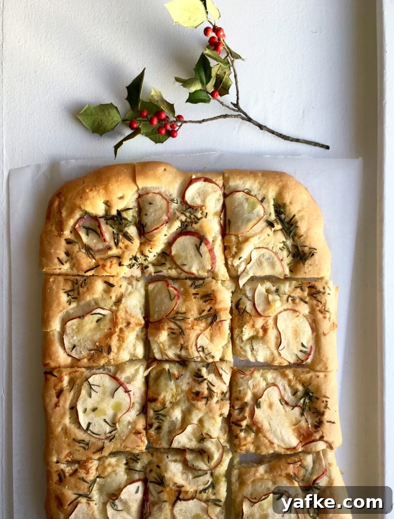 Rustic Apple and Rosemary Focaccia Recipe 3 Finished Apple and Rosemary Focaccia