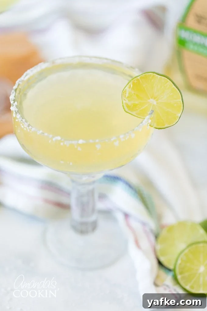 Margarita served without ice. margarita without ice