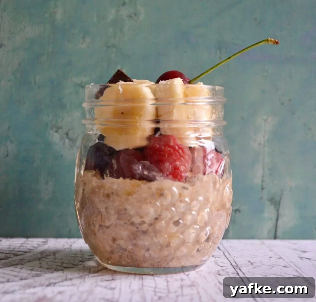 10 Gluten- and Dairy-Free Sweet Breakfast Recipes 3 banana split overnight oats