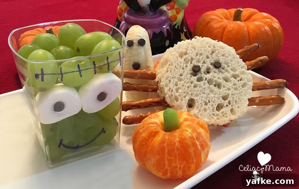Gluten-Free Halloween Party Recipes and Snack Ideas 2 frankenstein-grapes