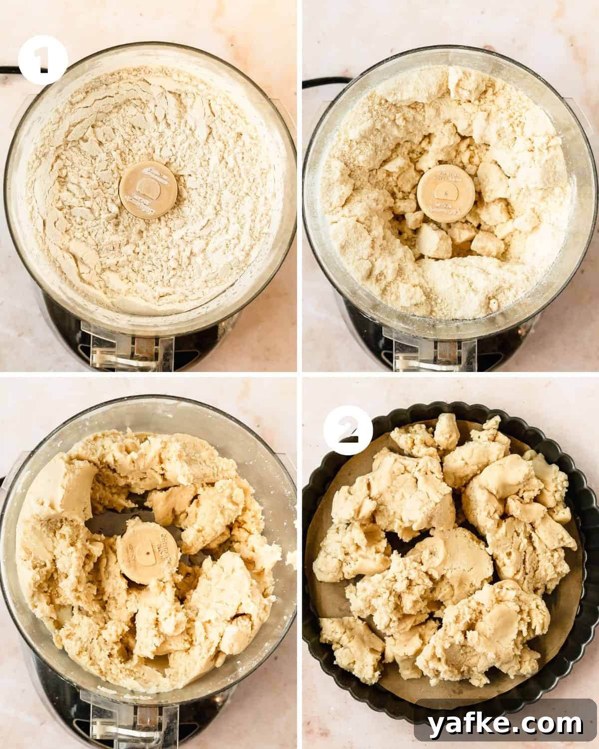Buttery Almond Shortbread Cookies Recipe 5 Add all purpose flour, almond flour, sugar, powdered sugar, and salt to a food processor. Pulse to combine the ingredients. Add the cold cubed butter to the flour and sugars. Pulse to fully combine the butter until the texture becomes crumbly. Add the vanilla and almond extracts to the flour, butter and sugars. Pulse to combine the extracts into the cookie dough mixture.
Evenly press the shortbread cookie dough mixture into the a lined or lightly greased 9 inch tart pan. Transfer the tart pan to chill in the fridge for about 30 minutes while the oven fully preheats. While the almond shortbread chills, heat the oven to 300 F (149 C) for 20 - 30 minutes. Once the shortbread has chilled and is ready to bake, lightly score the dough to the shape, size and number of pieces you would like to cut after baking. This step is optional. Top the shortbread with sugar.
