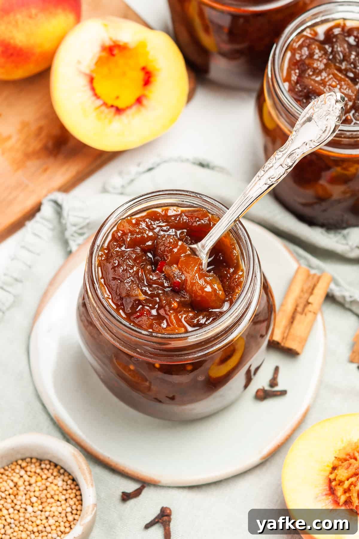 25 Homemade Edible Gift Ideas for Any Occasion 12 Overhead shot of jar of chutney