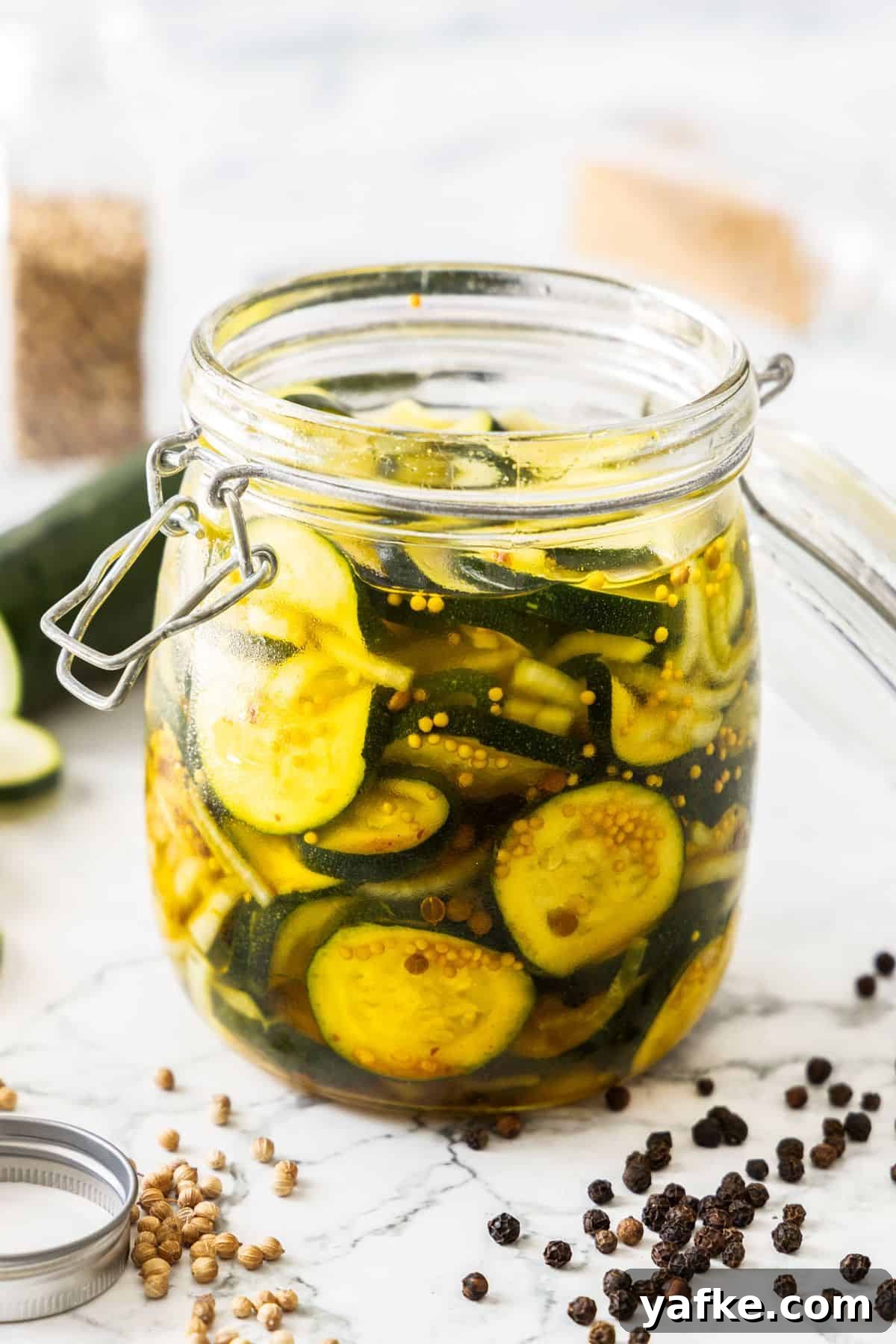 25 Homemade Edible Gift Ideas for Any Occasion 6 Jar of Pickled Zucchini