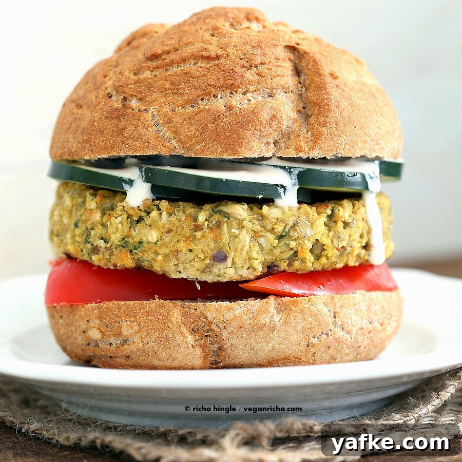 Grilled Vegan Artichoke Spinach and Cauliflower Bean Burgers 2 Artichoke Spinach Burger | Vegan Richa